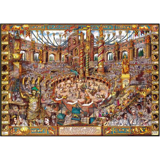Sternpuzzle Mann gegen Frau 2000 Teile