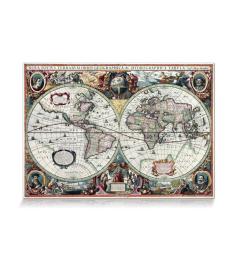 Puzzle Star Antike Karte mit 1000 Teilen