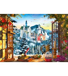 Puzzle Sternansicht von Schloss Neuschwanstein mit 1500 Teilen