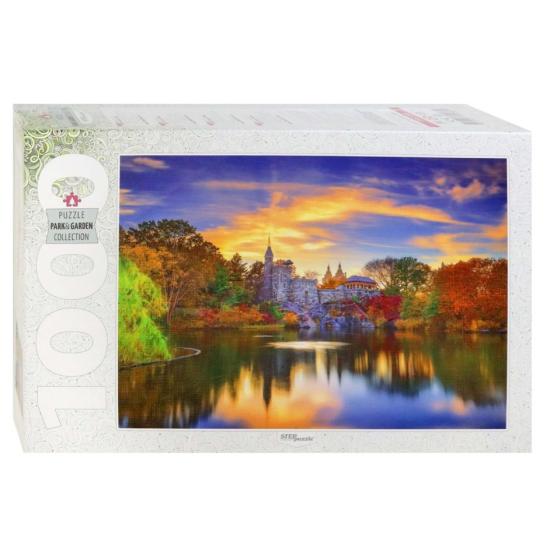 Puzzle Schrittpuzzle Schloss Belvedere im Central Park von 1000