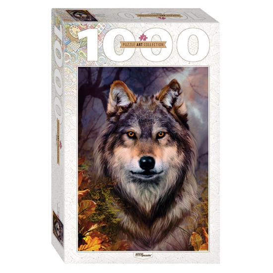 Puzzle Stufenpuzzle Wolf mit 1000 Teilen