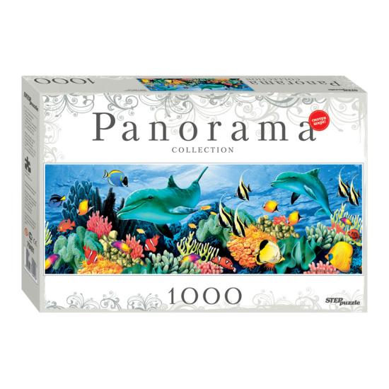 Puzzle Stufenpuzzle Panorama Unterwasserwelt 1000 Teile