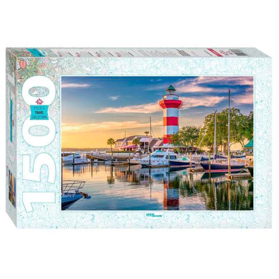 Puzzle-Stufenpuzzle Puerto del Faro, South Carolina mit 1500 Tei