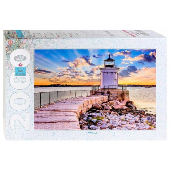 Puzzle Stufenpuzzle Portland, Maine Lantern 2000 Teile
