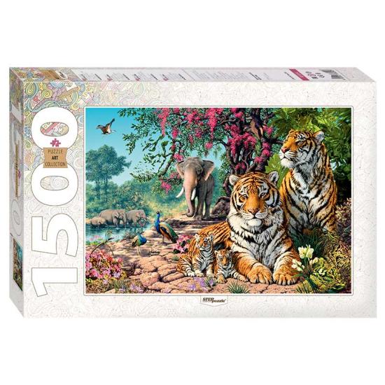 Puzzle Stufenpuzzle Tiger 1500 Teile