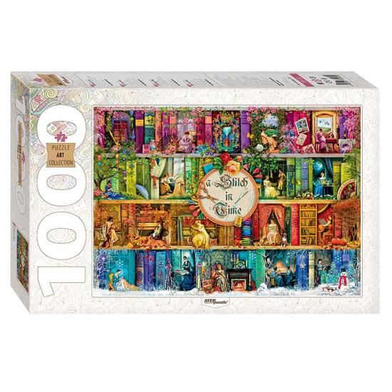 Puzzle-Schritt-Puzzle Ein Stich in der Zeit 1000 Teile