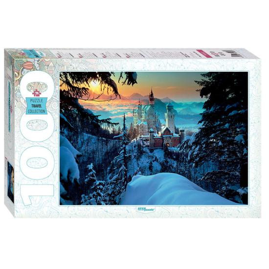 Puzzle Stufenpuzzle Schloss Neuschwanstein im Winter 1000p Puzzle Stufenpuzzle Schloss Neuschwanstein im Winter 1000p