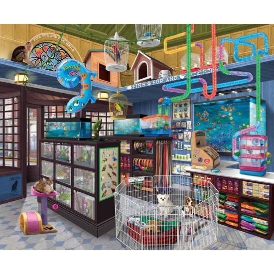 SunsOut Flossen, Häute und Federn Puzzle 1000 Teile