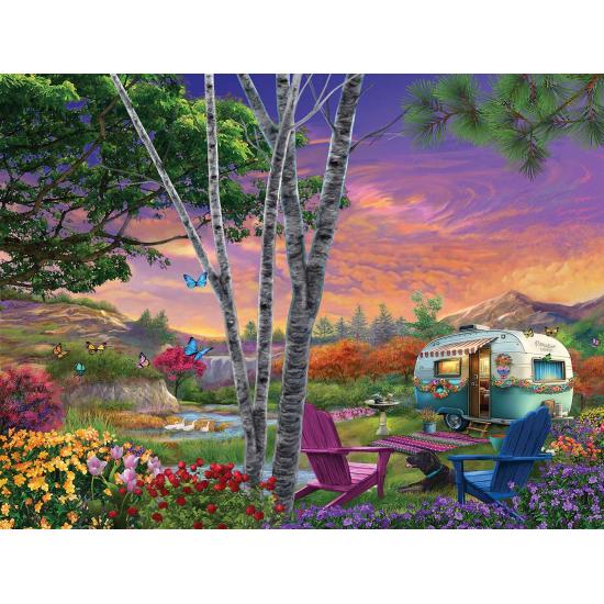 Puzzle SunsOut XXL Im Paradies geparkt mit 500 Teilen