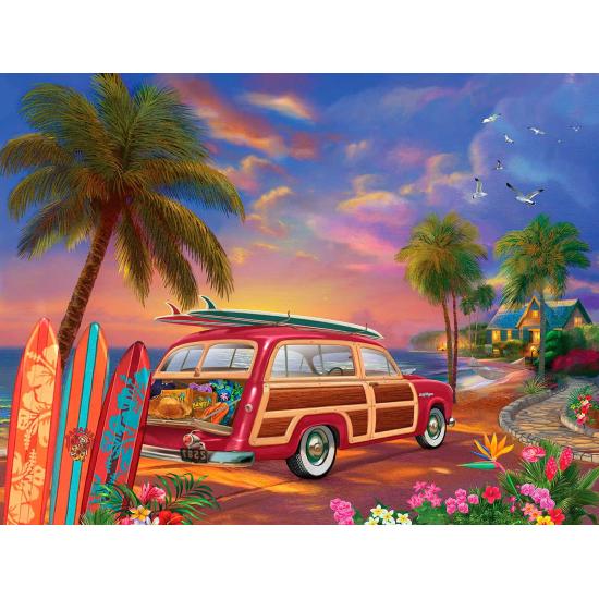 Puzzle SunsOut XXL Surfer-Sonnenuntergang mit 500 Teilen