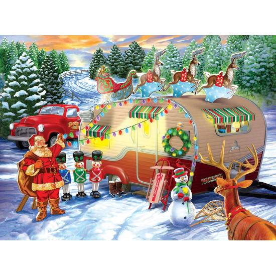 SunsOut 1000-teiliges Weihnachts-Camper-Puzzle