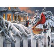 SunsOut Cardinals at Home for Christmas 1000-teiliges Puzzle