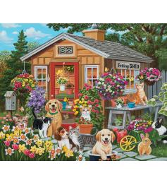 SunsOut Puzzle The Puppies' Shed 1000 Teile