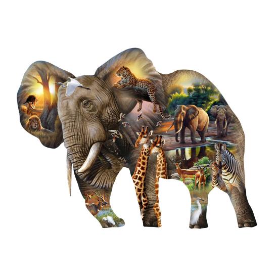 SunsOut Der Elefant XXL-Puzzle mit 1000 Teilen SunsOut Der Elefant XXL-Puzzle mit 1000 Teilen