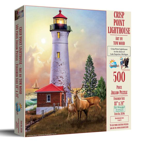 Puzzle SunsOut XXL Leuchtturm von Crisp Point mit 500 Teilen
