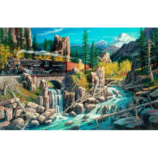 SunsOut Western Railway Puzzle mit 1000 XXL-Teilen