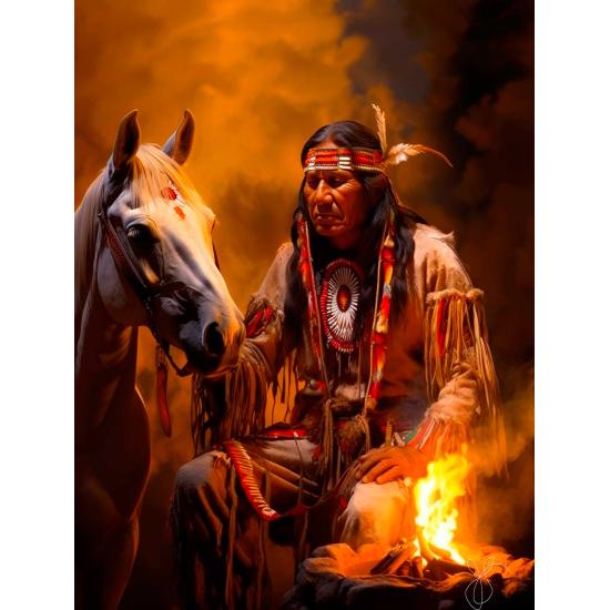 Puzzle SunsOut XXL Mitternachtsfeuer mit 500 Teilen