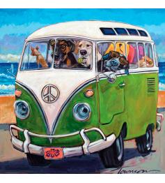 SunsOut Puzzle Van mit Hunden XXL 500 Teile