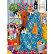SunsOut Kittens on the Porch 1000-teiliges Puzzle