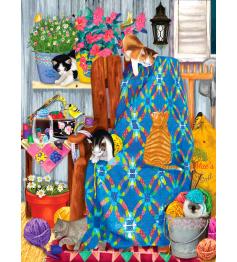 SunsOut Kittens on the Porch 1000-teiliges Puzzle