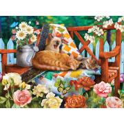 SunsOut Gartenkatzen-Puzzle 1000 Teile