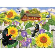 SunsOut Sonnenblumen und Amseln Puzzle 1000 Teile