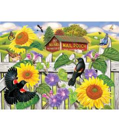 SunsOut Sonnenblumen und Amseln Puzzle 1000 Teile