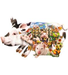 SunsOut XXL Schweinefarm-Puzzle 1000 Teile