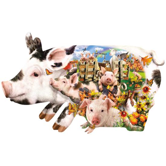 SunsOut XXL Schweinefarm-Puzzle 1000 Teile