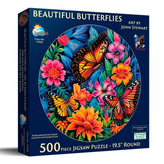 Puzzle SunsOut Wunderschöne Schmetterlinge XXL 500 Teile