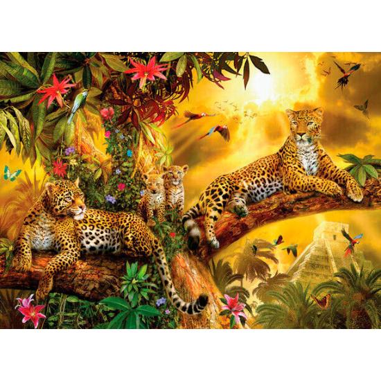 SunsOut Jaguare im Dschungel XXL-Puzzle mit 500 Teilen