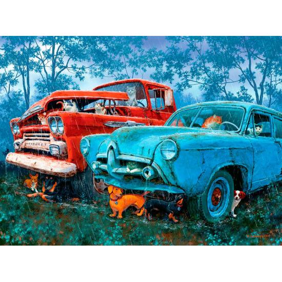 SunsOut Raining Cats and Dogs Puzzle 1000 Teile