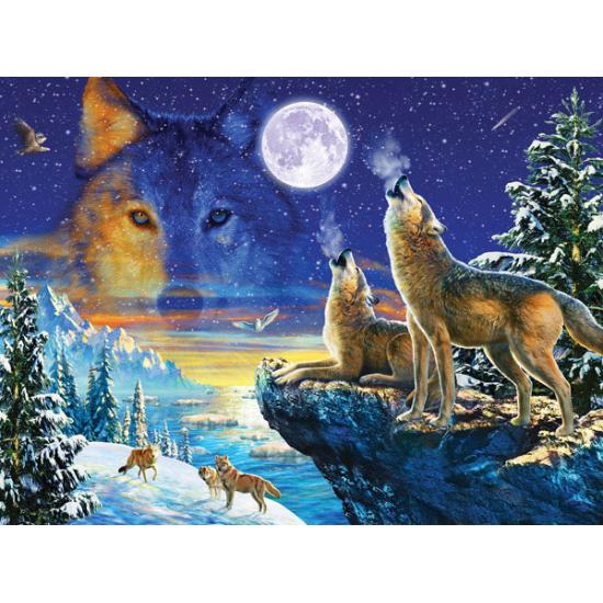 SunsOut Heulende Wölfe Puzzle 1000 Teile