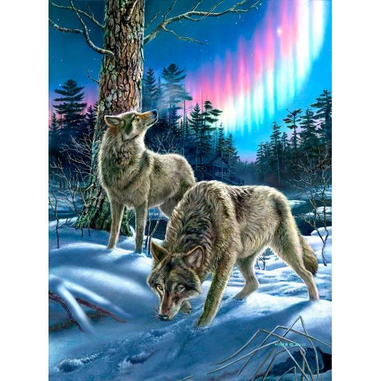 Puzzle SunsOut Wölfe und Lichter 1000 Teile