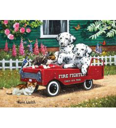 SunsOut Puzzle The Firefighter&#39;s Friends 1000 Teile