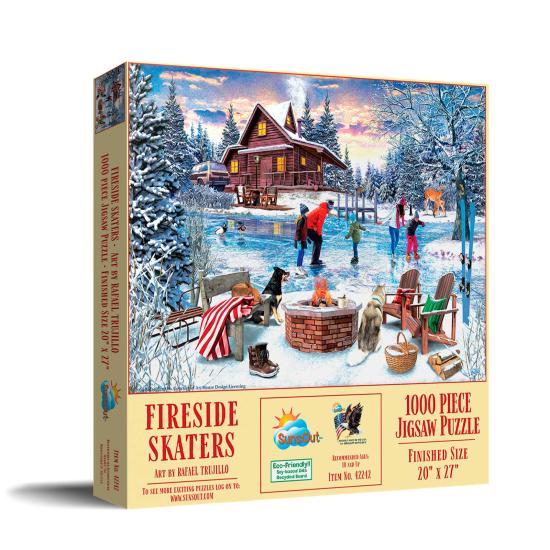Puzzle SunsOut Skater am Kamin 1000 Teile