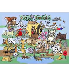 SunsOut Scribbled Dogs Puzzle 1000 Teile