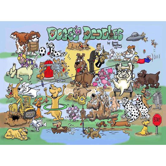SunsOut Scribbled Dogs Puzzle 1000 Teile