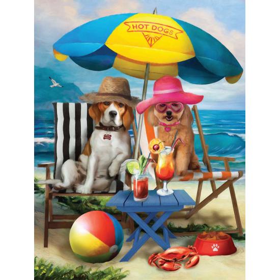 SunsOut Puzzle Hunde am Strand XXL 300 Teile