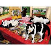 SunsOut Who Let the Cats Out Puzzle 1000 Teile