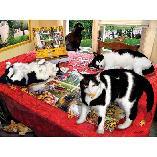 SunsOut Who Let the Cats Out Puzzle 1000 Teile
