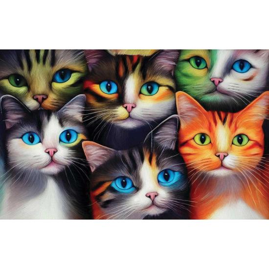 Puzzle SunsOut Sechs Katzen 550-teiliges Puzzle SunsOut Sechs Katzen 550-teiliges