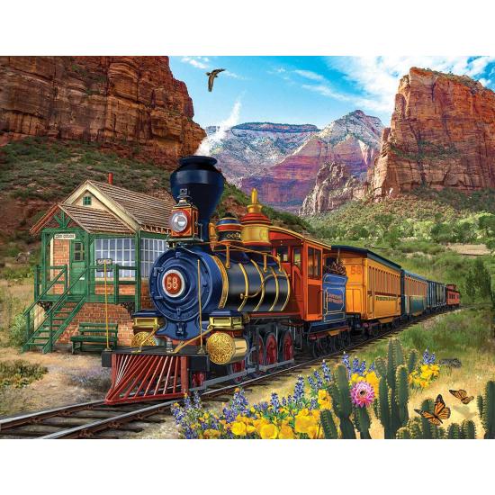 Puzzle SunsOut Train Crossing the Canyon XXL mit 1000 Teilen