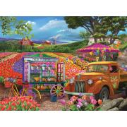SunsOut Tulips on the Road Puzzle 1000 Teile