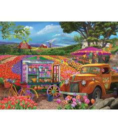 SunsOut Tulips on the Road Puzzle 1000 Teile