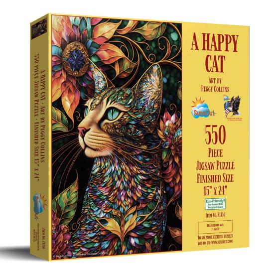 Puzzle SunsOut Eine Glückliche Katze 550 Teile