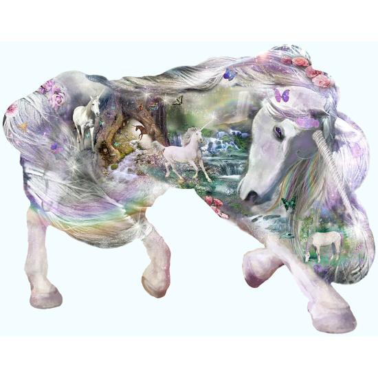 SunsOut XXL Mystisches Einhorn-Puzzle mit 1000 Teilen