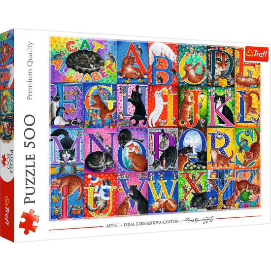 Puzzle Trefl  Katzenalphabet 500 Teile