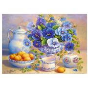 Trefl Stillleben mit Blumen und Aprikosen Puzzle 1000 Teile