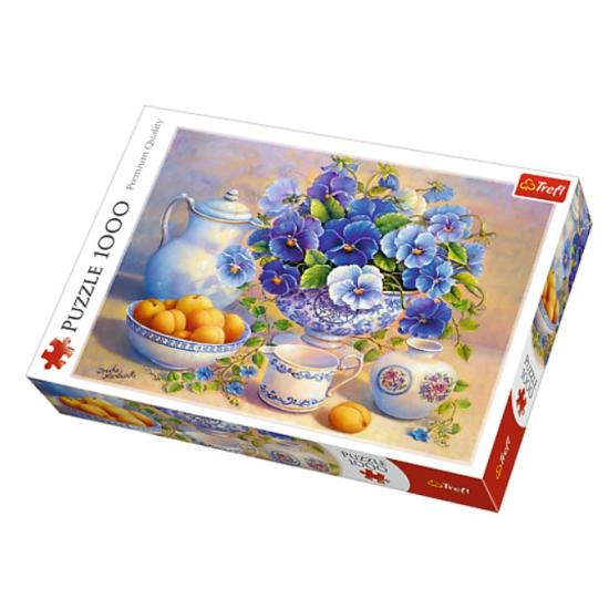 Trefl Stillleben mit Blumen und Aprikosen Puzzle 1000 Teile